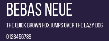 Bebas Neue