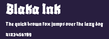 Blaka Ink Preview