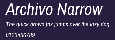 Archivo Narrow Preview