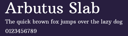 Arbutus Slab Preview