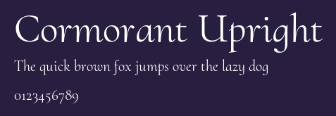 Cormorant Upright Preview