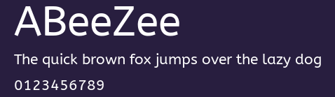 ABeeZee Preview