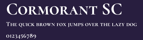 Cormorant SC Preview