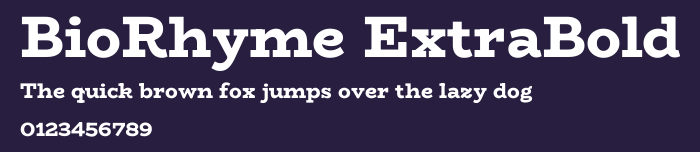 BioRhyme ExtraBold Preview