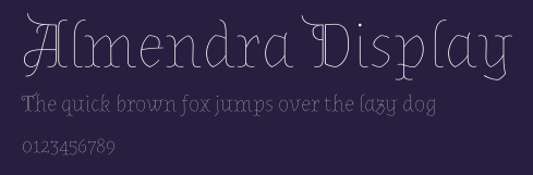 Almendra Display Preview