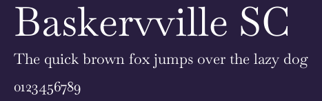 Baskervville SC Preview