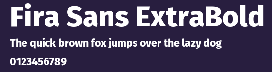 Fira Sans ExtraBold Preview