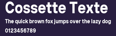 Cossette Texte Preview