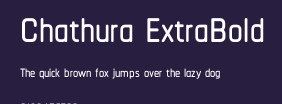 Chathura ExtraBold Preview