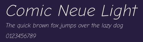 Comic Neue Light Preview
