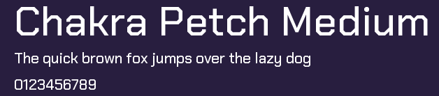 Chakra Petch Medium Preview