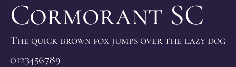 Cormorant SC Preview