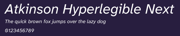 Atkinson Hyperlegible Next Preview
