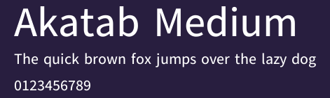 Akatab Medium Preview