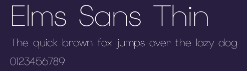 Elms Sans Thin Preview