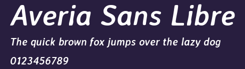 Averia Sans Libre Preview