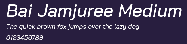 Bai Jamjuree Medium Preview