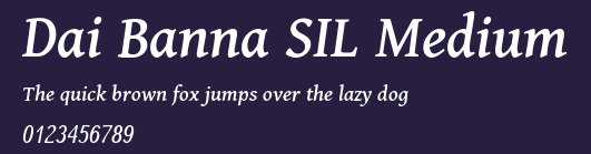 Dai Banna SIL Medium Preview
