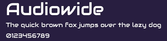 Audiowide Preview