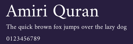 Amiri Quran Preview