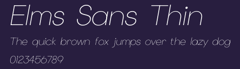 Elms Sans Thin Preview