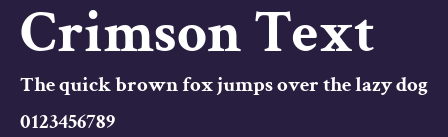 Crimson Text Preview