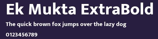 Ek Mukta ExtraBold Preview