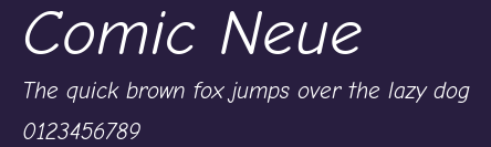 Comic Neue Preview