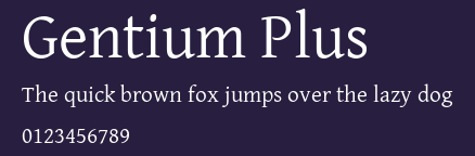 Gentium Plus Preview