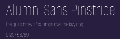 Alumni Sans Pinstripe Preview