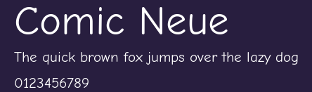 Comic Neue Preview