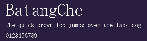 BatangChe Preview