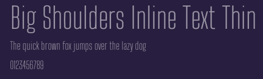 Big Shoulders Inline Text Thin Preview