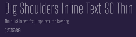 Big Shoulders Inline Text SC Thin Preview