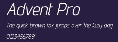 Advent Pro Preview
