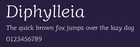 Diphylleia Preview