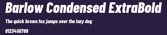 Barlow Condensed ExtraBold Preview
