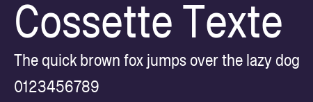 Cossette Texte Preview