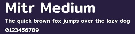 Mitr Medium Preview