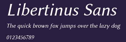 Libertinus Sans Preview