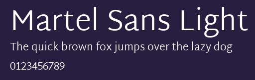 Martel Sans Light Preview