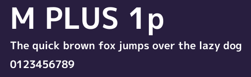 M PLUS 1p Preview