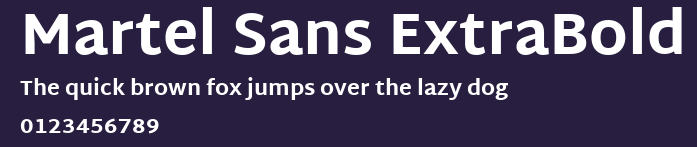 Martel Sans ExtraBold Preview