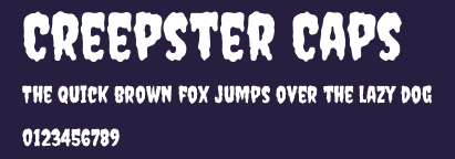 Creepster Caps Preview