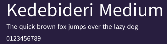 Kedebideri Medium Preview