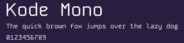 Kode Mono Preview