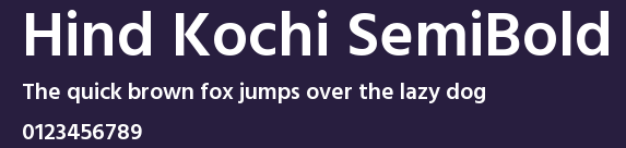 Hind Kochi SemiBold Preview