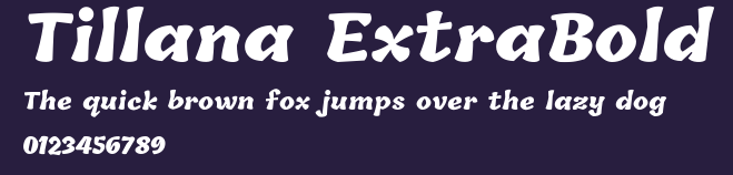 Tillana ExtraBold Preview