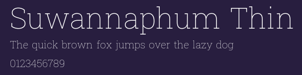 Suwannaphum Thin Preview