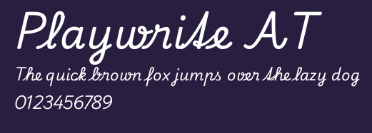 Playwrite AT Preview